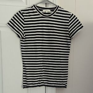 Vince Cotton Striped Tee XS